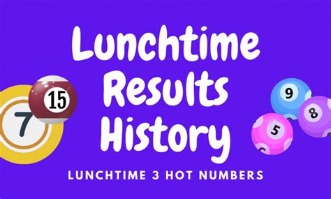 last 6 months lunchtime results